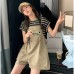 Popular overalls women summer loose large size casual shorts